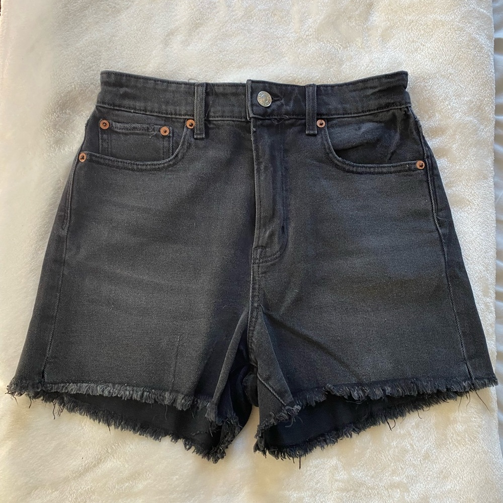 Black American Eagle Jean Shorts